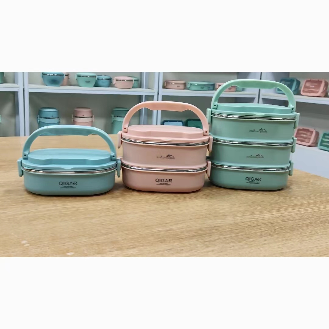 Wholesale 3 layer stainless steel airtight lunch box