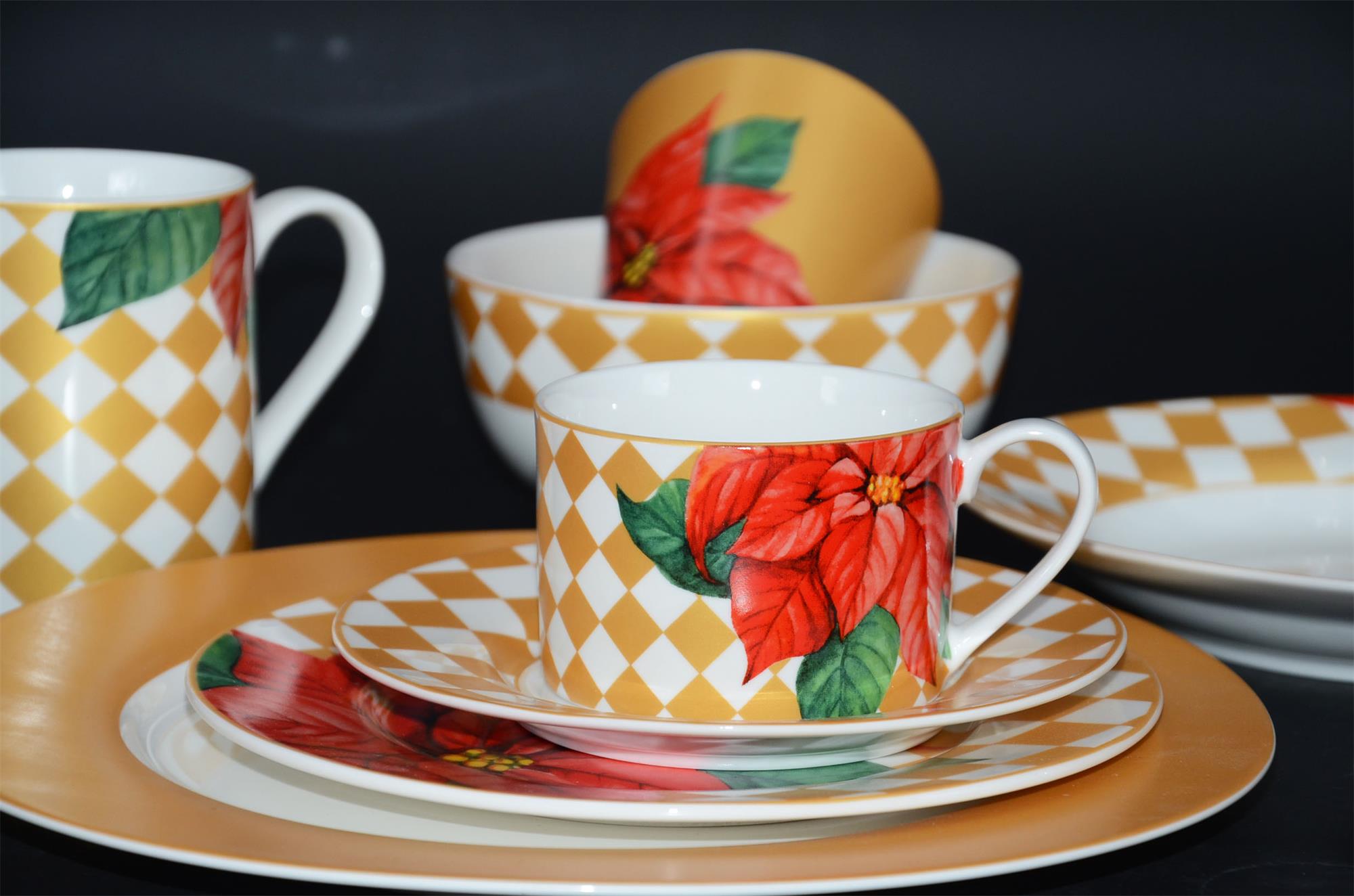 NBCU, DISNEY, SMETA, BSCI, newest, christmas design , dinner set , ceramic
