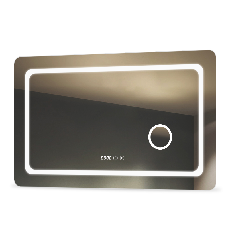 DP322 Wall Mounted Square size LED bath mirror Basin Mirror for hotel or home decor