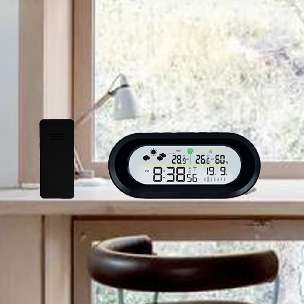 color screen multifunction RF weather station clock