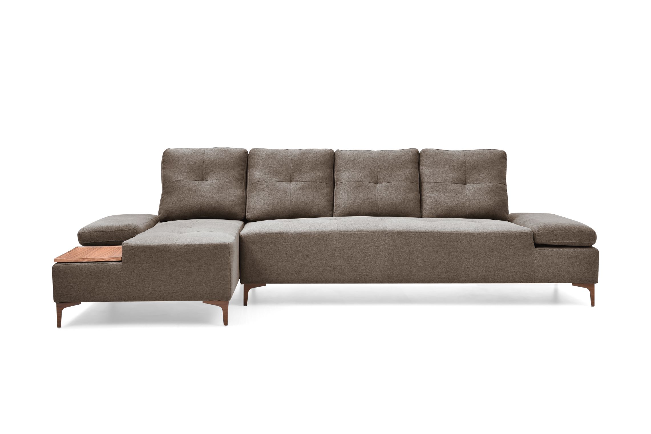 Corner sofa with coffee tray