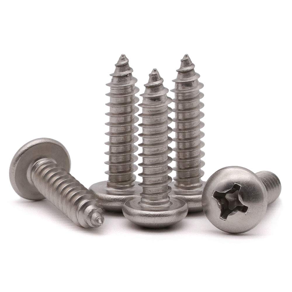 Phillips Pan Head, Stainless Steel 304 (18-8), Pan Head Sheet Metal Screws Self Tapping Screws