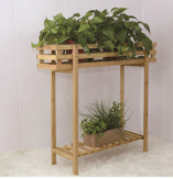 wooden planter holder