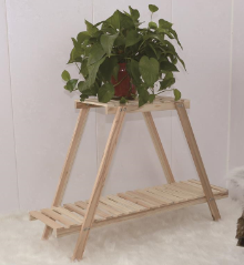 wooden shelf