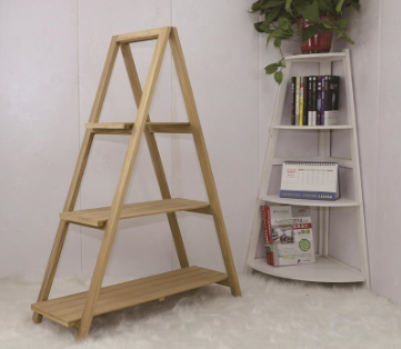 wooden shelf