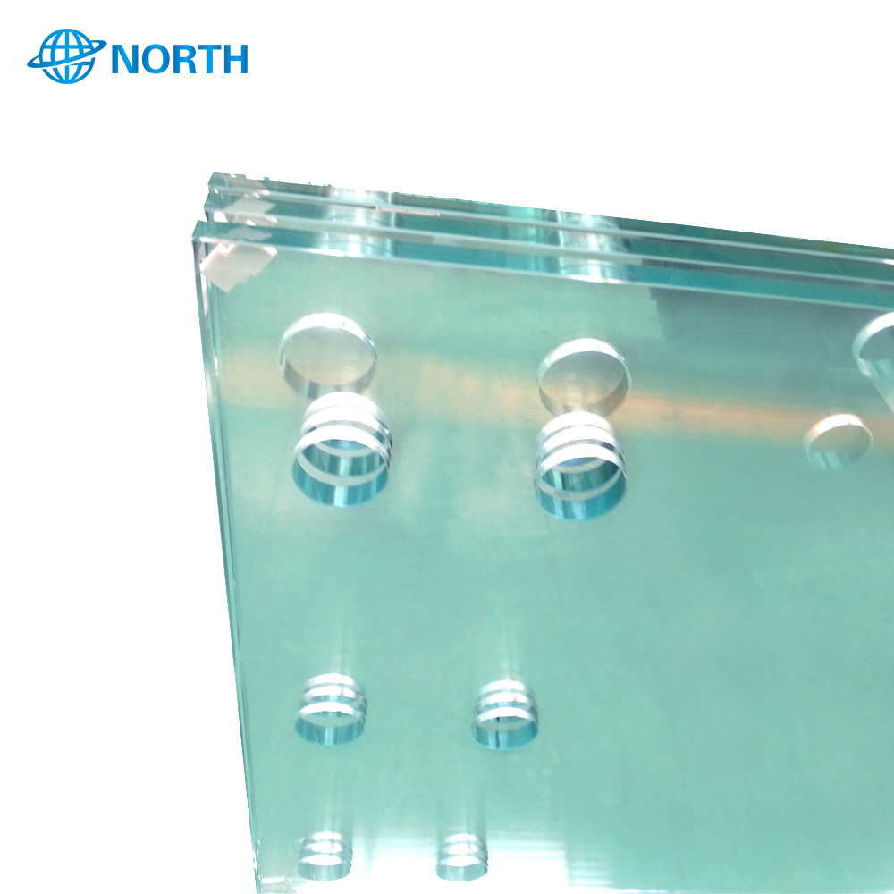 North Tech wholesale 8mm 10mm full tempered glass price construction building glass suppliers