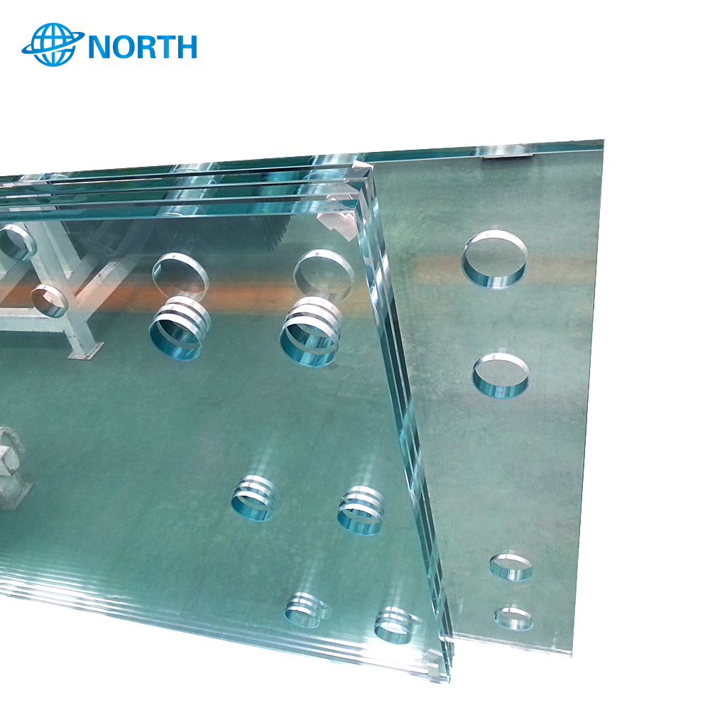 North Tech 10mm 12mm transparent tempered glass price