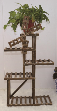 wooden shelf