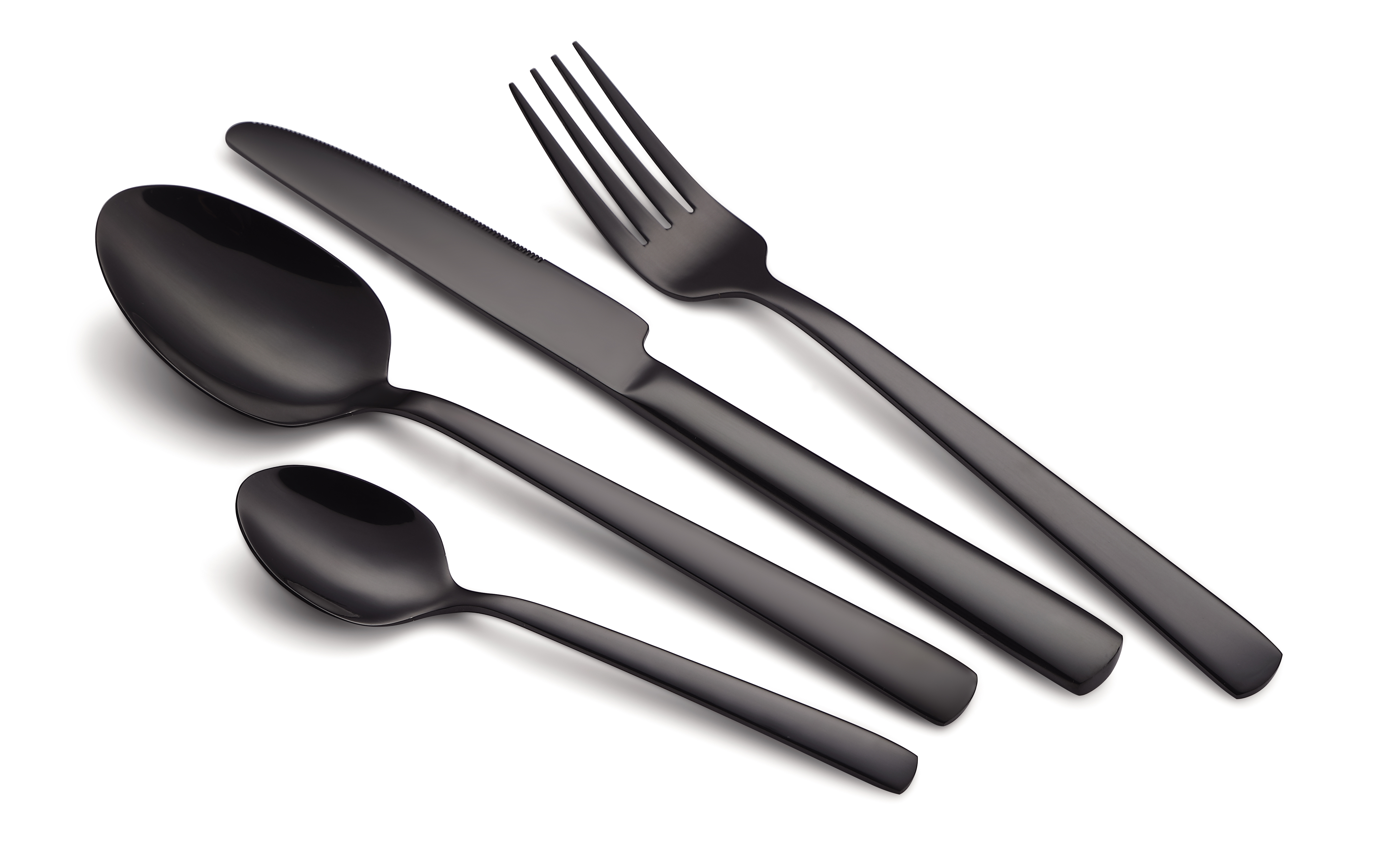 Classic black high quality cutlery set