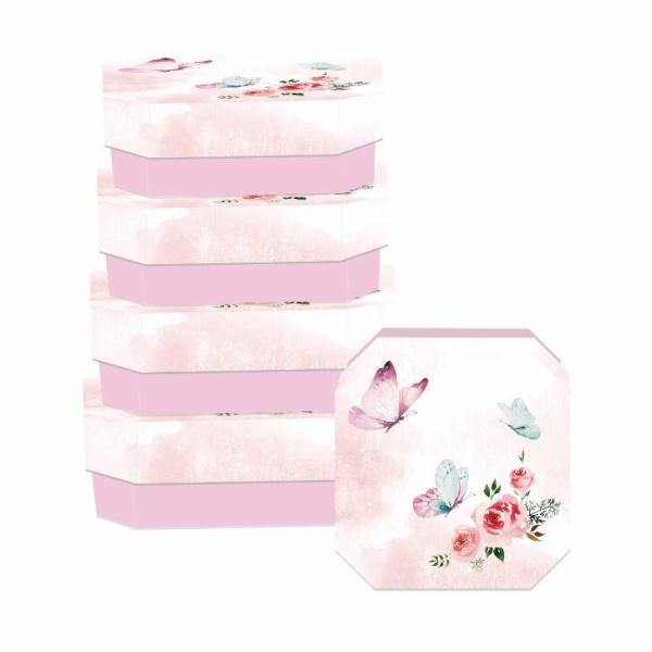 Flowers and Birds Series Octagonal Gift Box