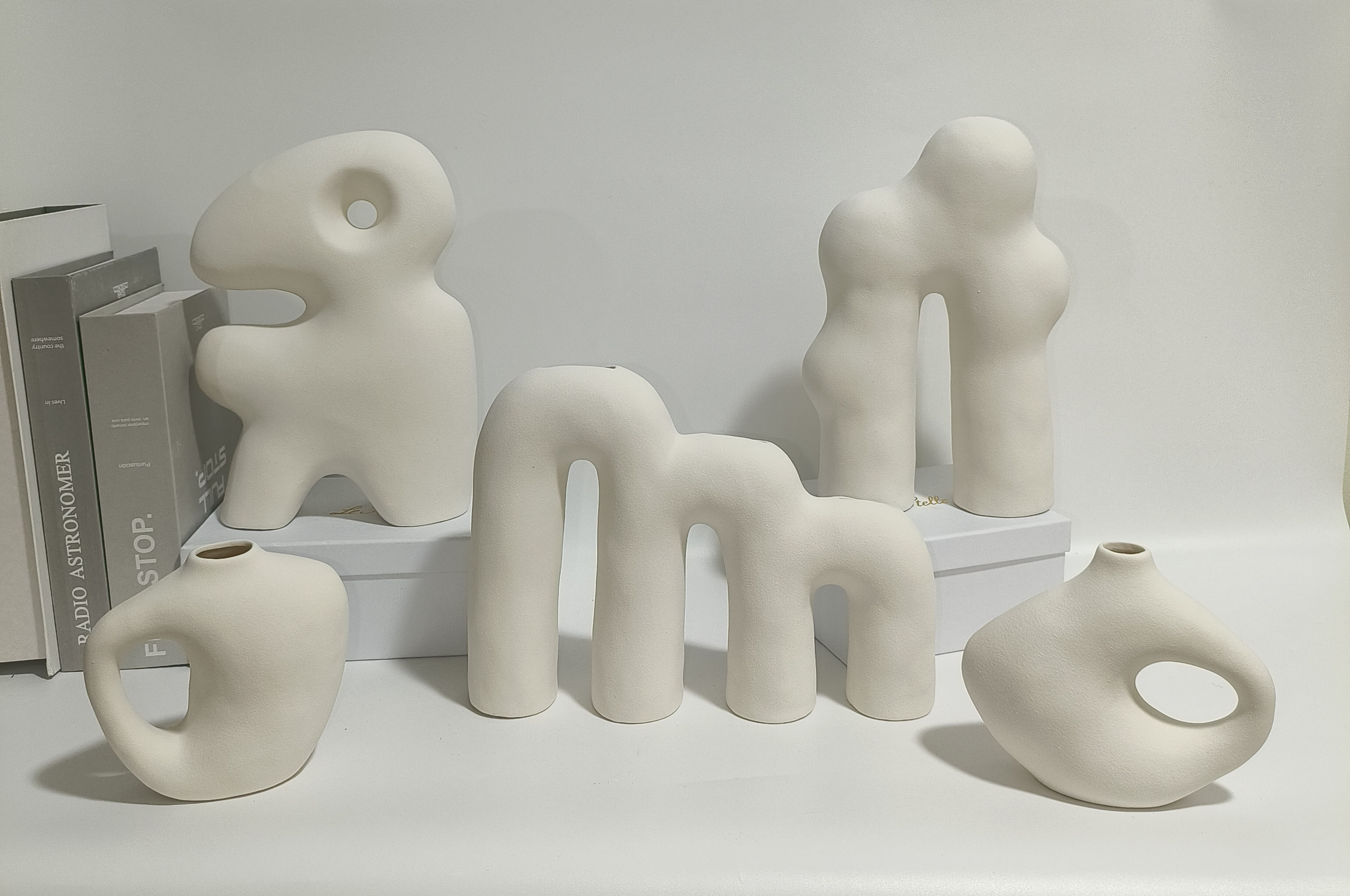 Ceramic decoration, ceramic christmas item,vase, candle holder