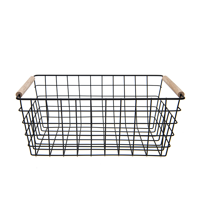 Basket Material: Metal + Wood New Product