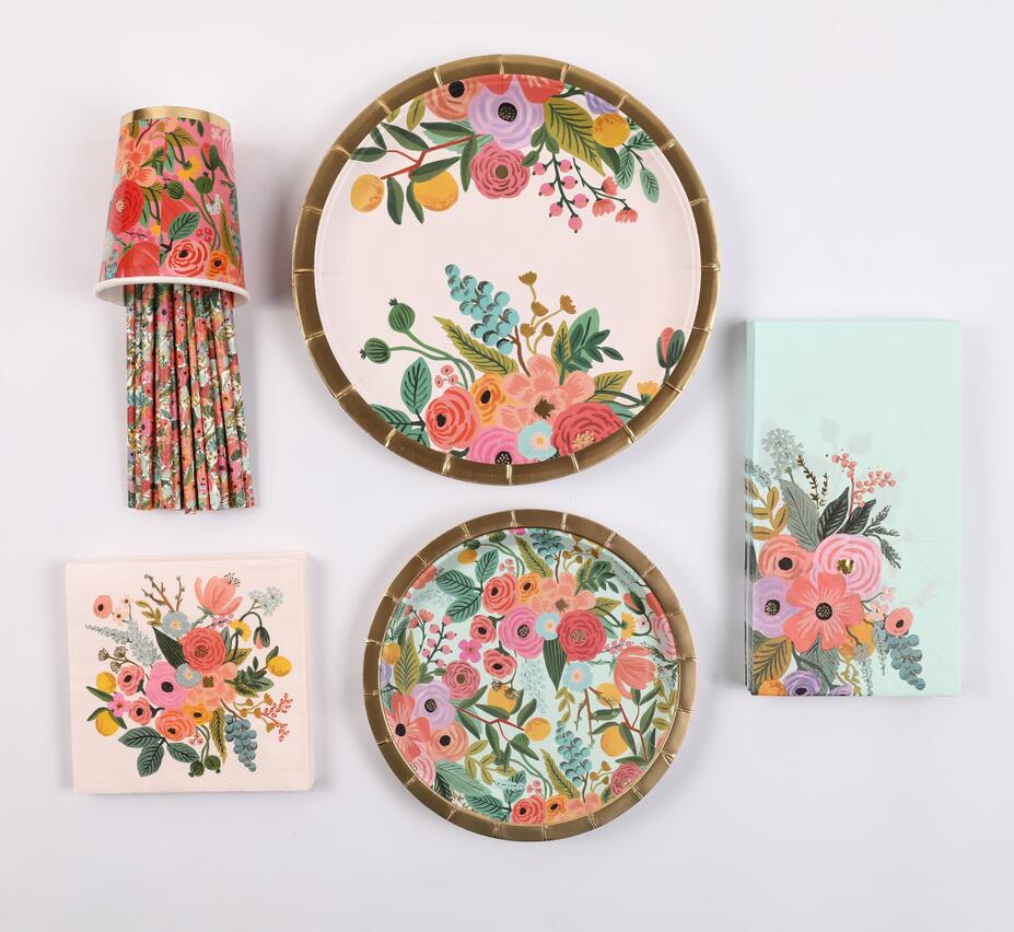 Flower Party Tableware decorations