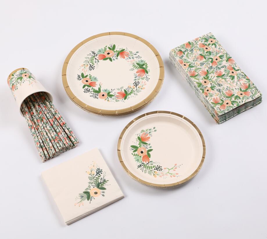 Flower Party Tableware decorations