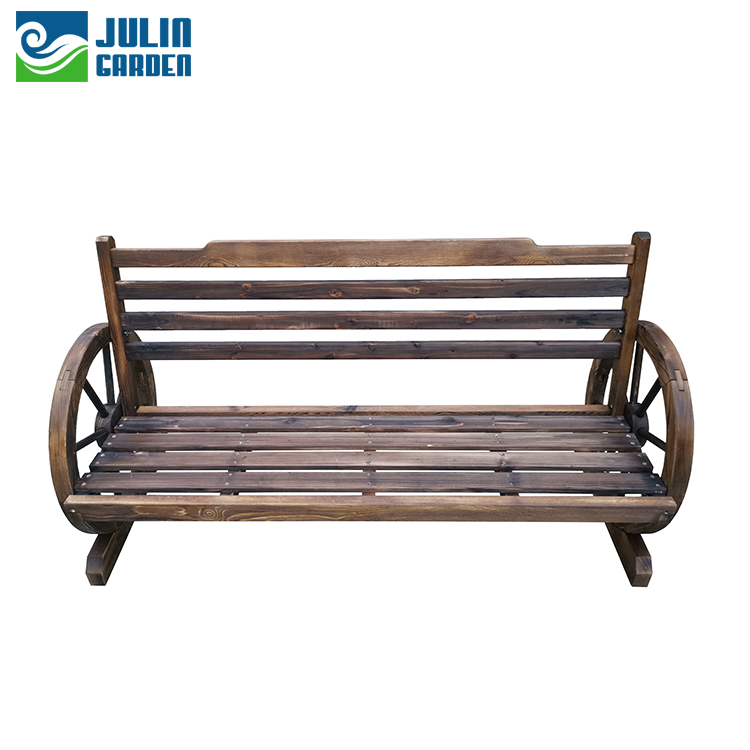 2 Seater Wagon Wheel Bench