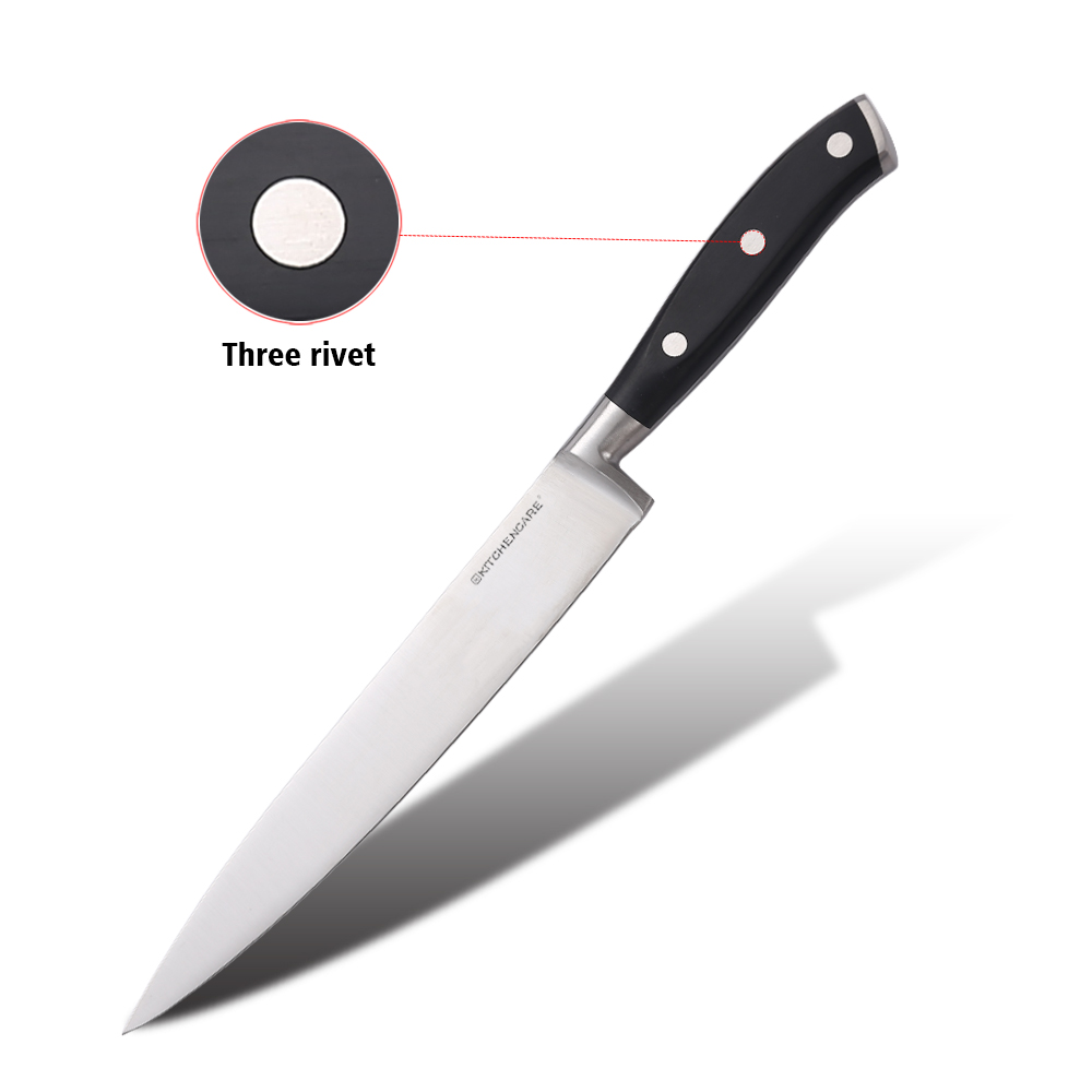 Hip-home carving knife stainless steel kitchen slicing knife with ergonomics handle