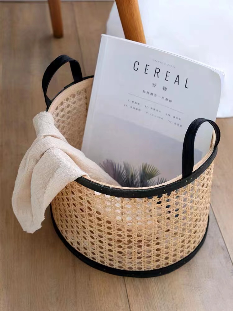 Rattan Storage Basket Storage Barrel