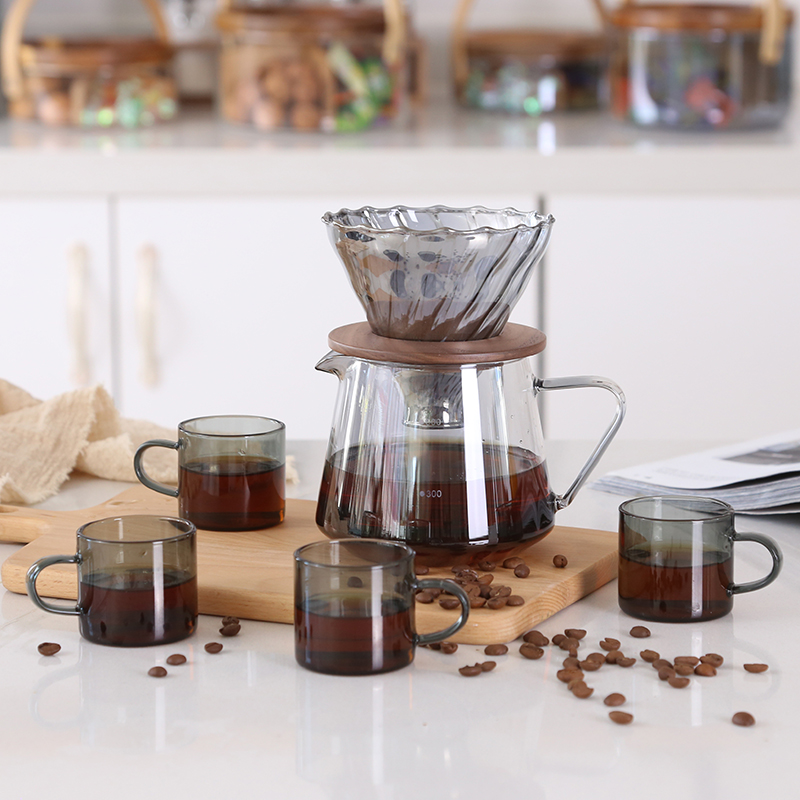 Borosilicate Glass Coffee Jug Set