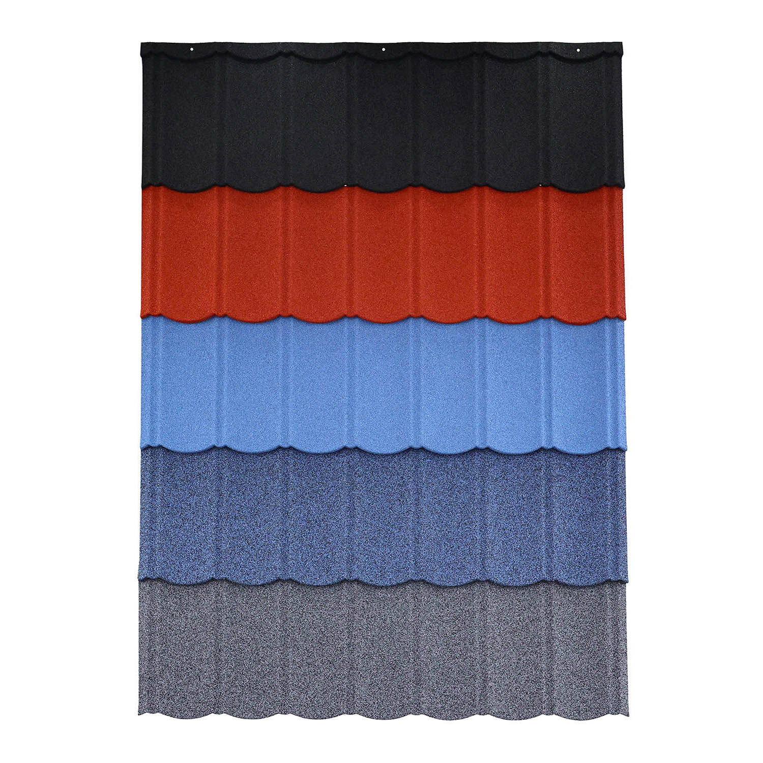 Bond stone coated metal roof tiles