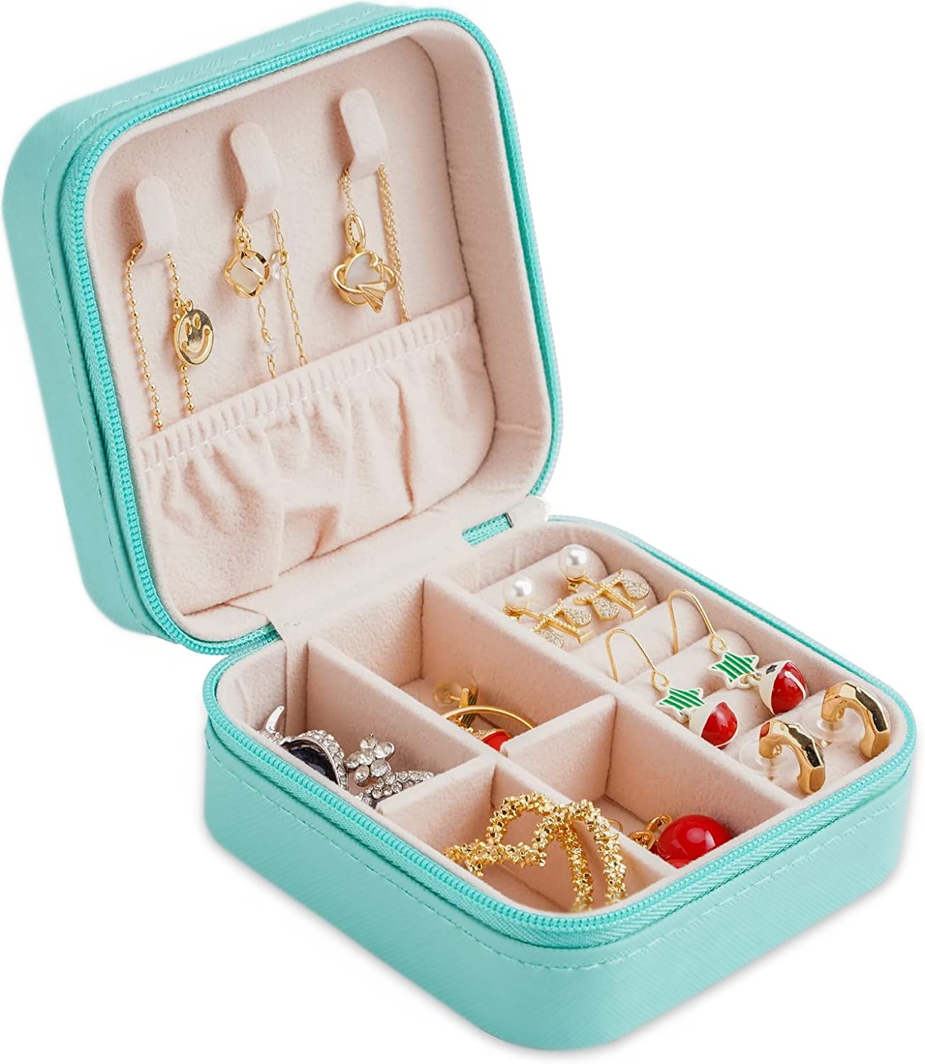 Travel Jewelry Organizer Box PU Leather