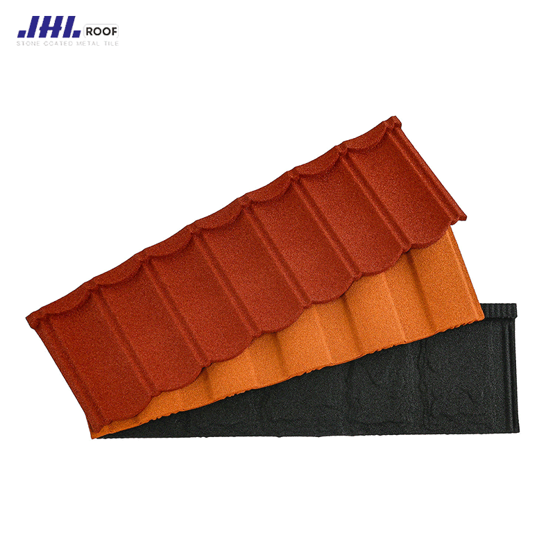 Bond stone coated metal roof tiles