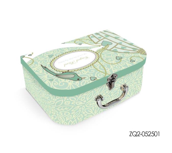 Flower and Bird Series Suitcase Gift Box
