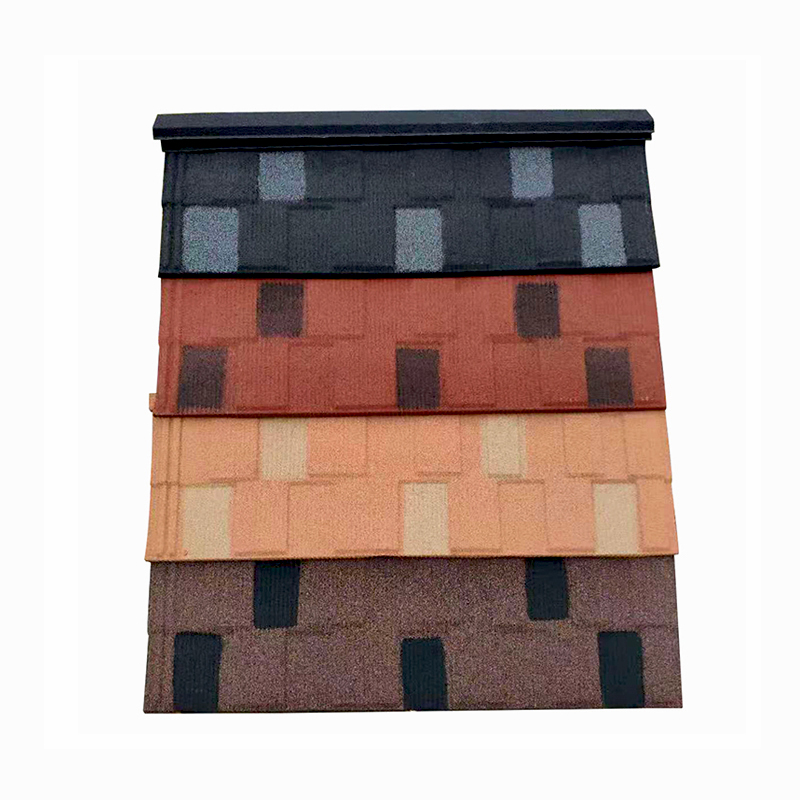 Colorful Metal Roof Tile Decor Stone Coated Steel Roofing Tile
