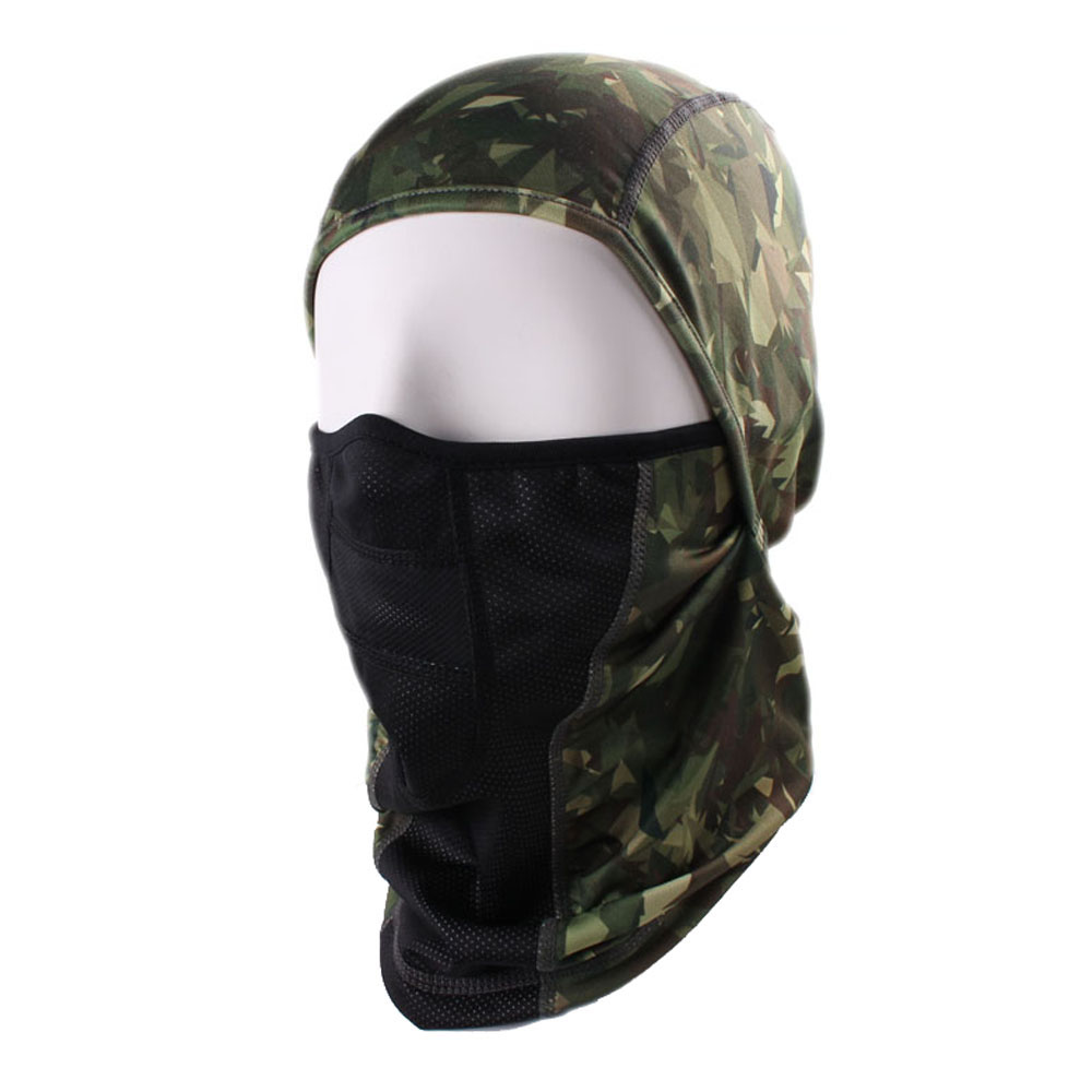 Ski face mask balaclava with 90% polyester 10% spandex brushed inside fabric sublimation printing