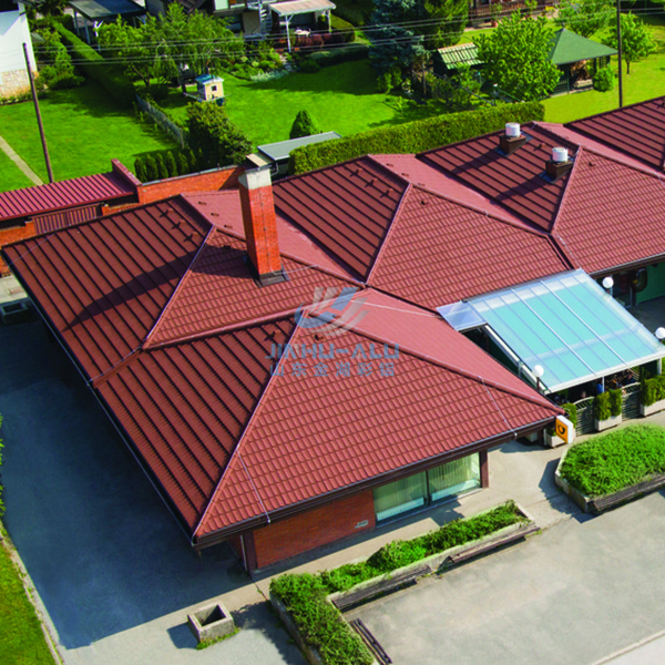 Metal Material roofing shingle stone coated roof tile colorful