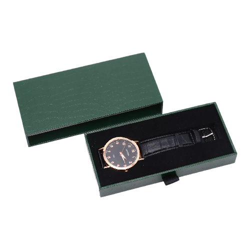 Custom logo watch drawer long style gift watch box paper with cover organizer box watch storage box