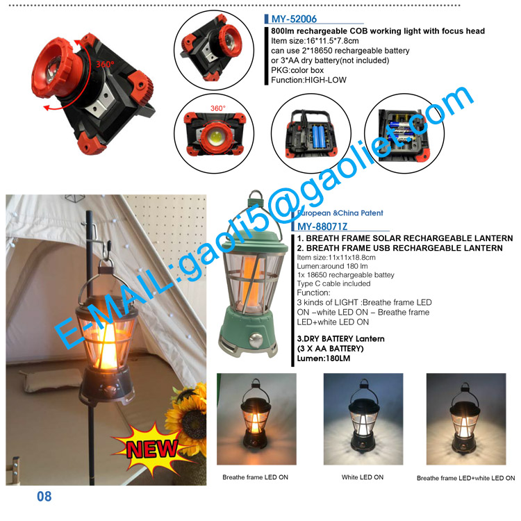 2022 NEW LED COB Handheld Working Time Portable Spotlight Emergency Lantern mechanic Work Light
