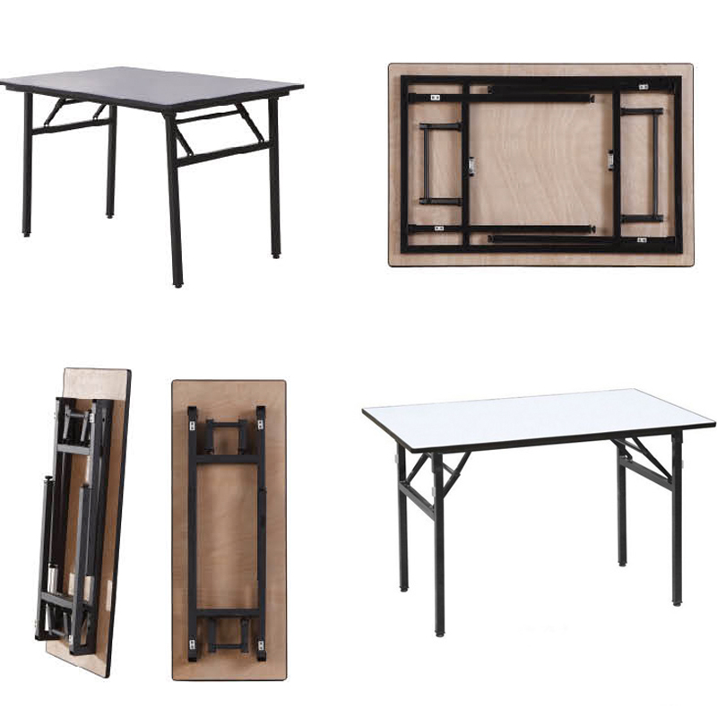 Top Quality Plywood Rectangle Banquet Table Folded Table Banquet Wholesale
