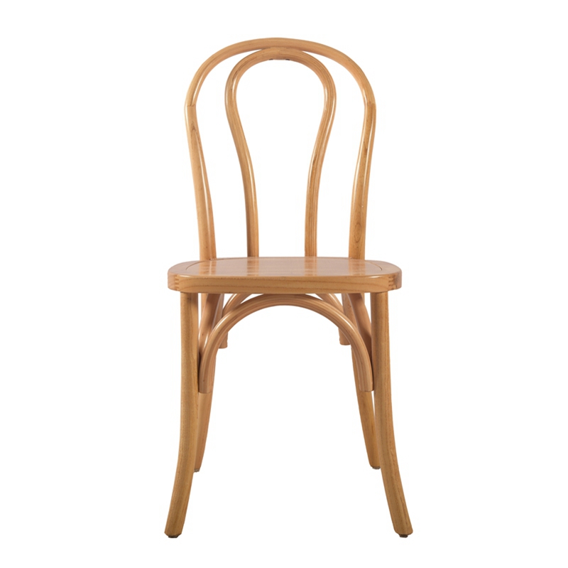Wood Furniture Modern Wooden Banquet Dining Chair With Stacking Design