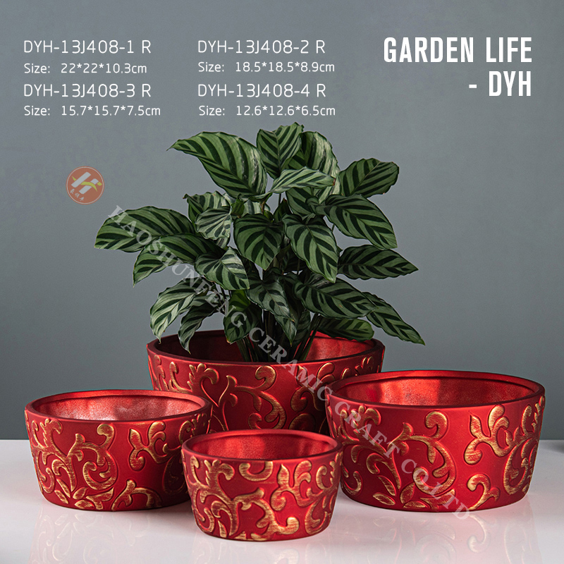2022 simple European and American Christmas style new flower pot