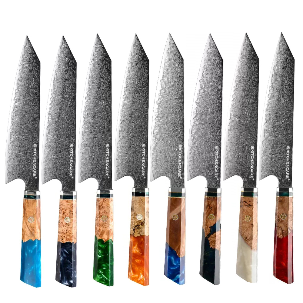 Hip-home kirisuke knife Damascus steel kitchen knife with resin handle