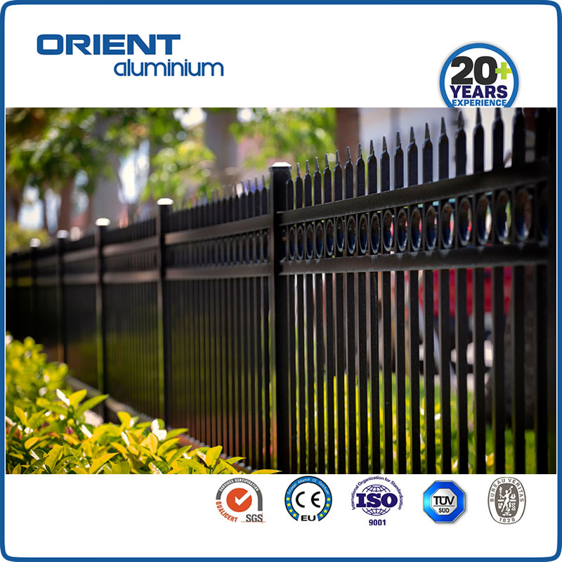Cheap Pool Fencing for Yards Faux Wrought Iron Fence Panels Residential Aluminum Fence