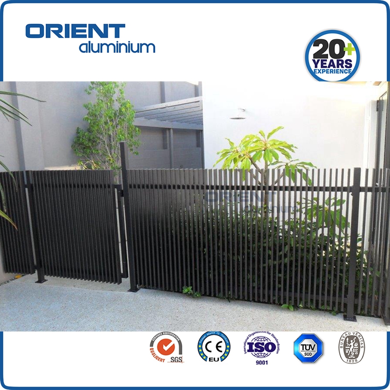 Complete Powder Coating Aluminium Pool Fence System Pool Fence Panels Black Aluminum Fence Garden