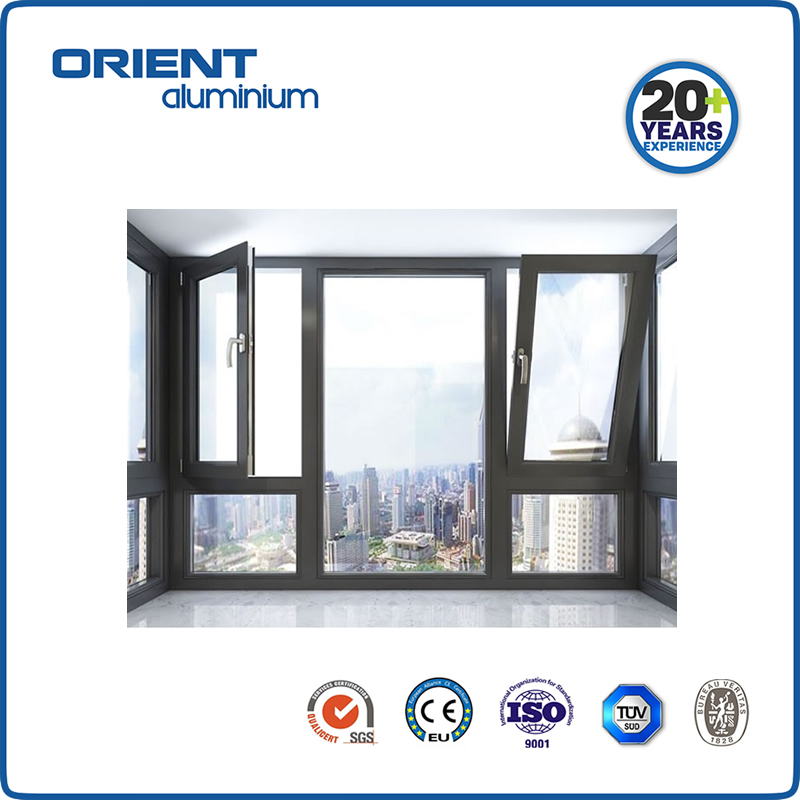 Aluminium Heat Insulation Windows For Kitchen Using