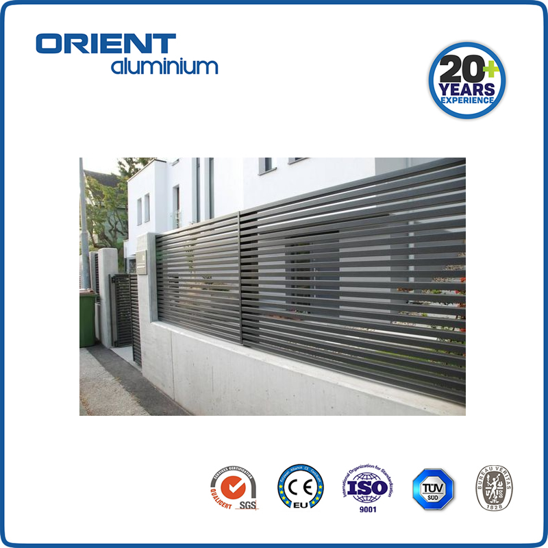 100% Recyclable Hightech Engineered Wood Aluminum Firm House Boundary Fence