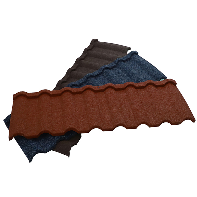 high quality Low Prices Villa Metro 0.4 mm Colorful Metal Sheet Stone Coated Steel Roofing Tile