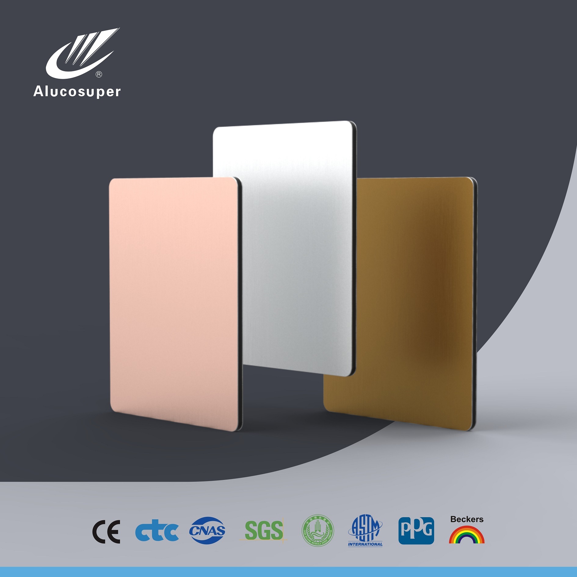 Alucosuper brush aluminum composite panel