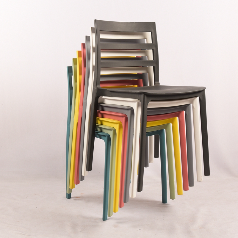 Factory stackable pp dining chair dining room furniture