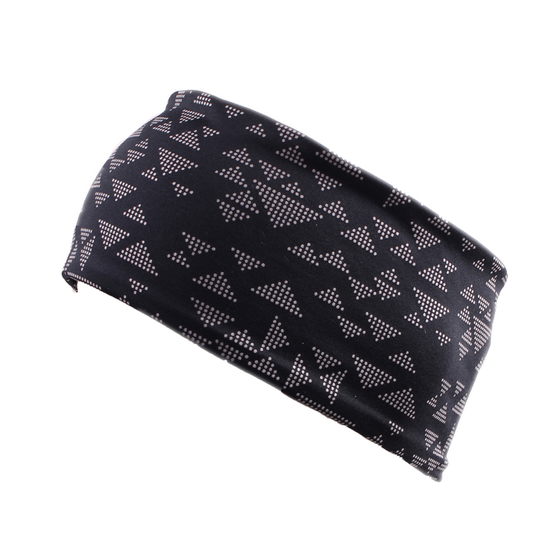 Reflective printing running yoga sport headband