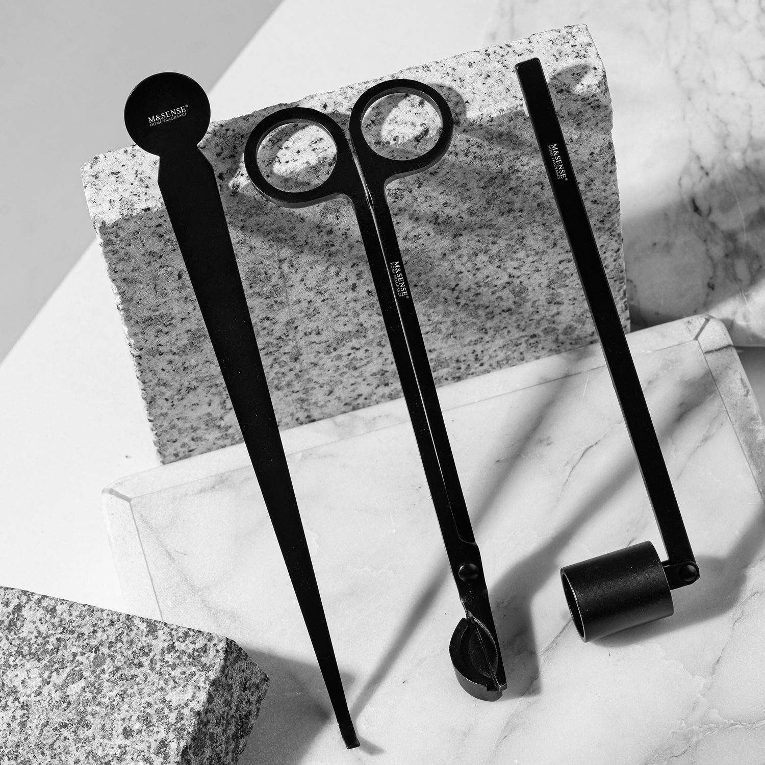 M&Sense Home Fragrance 3 Candle Accessory Set Candle Cut