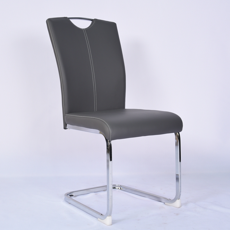 Nordic Luxury Restaurant Home Kitchen Upholstery Soft Fabric High Back Leather Dining Chair For Room