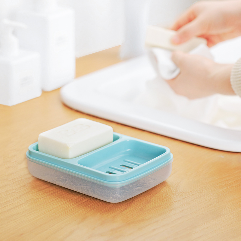 Plastic soap box soap case soap container with compartments or dividers