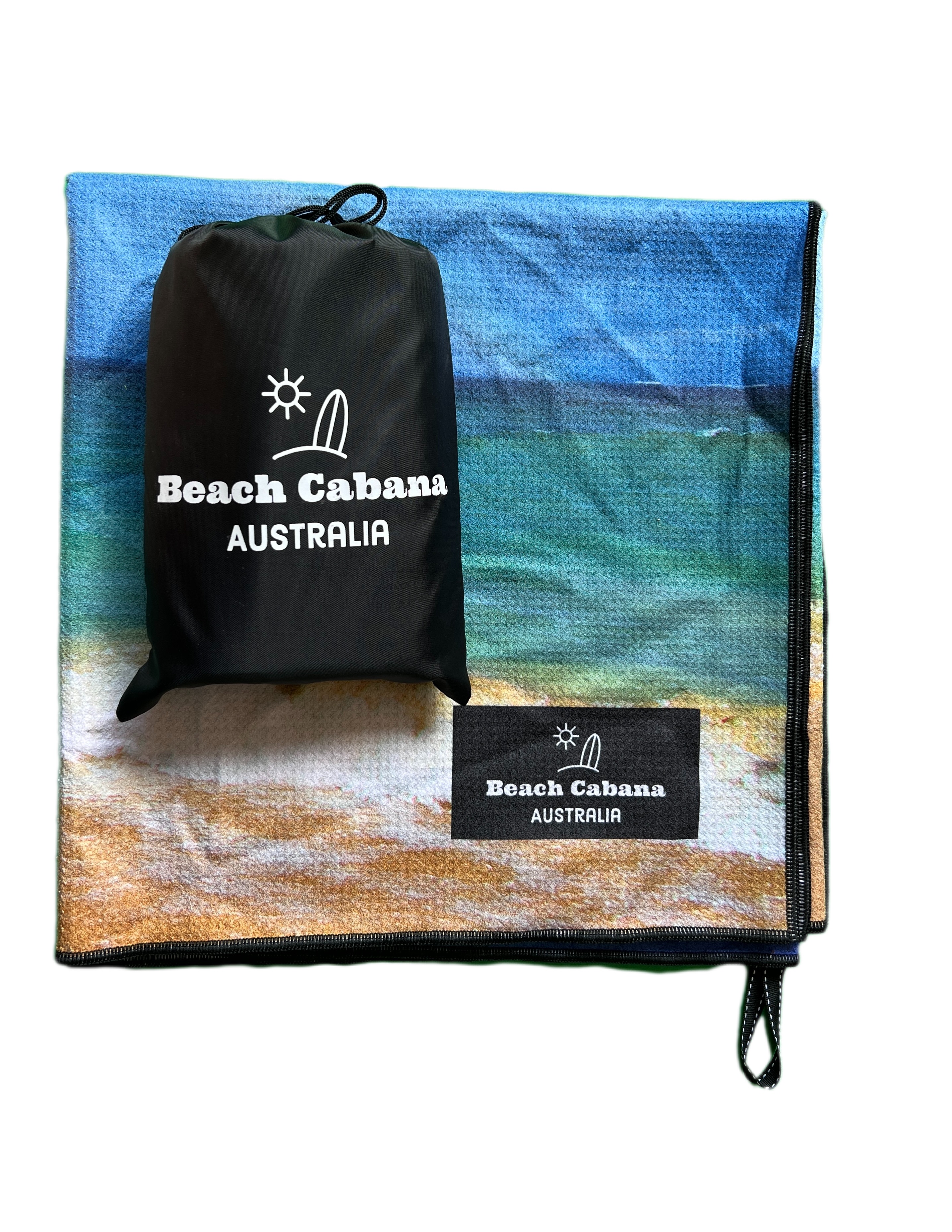 Double sided velvet beach towel