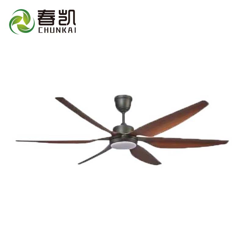 Decorative home 56 inch 6 ABS fan blade DC motor remote control ceiling fan with light