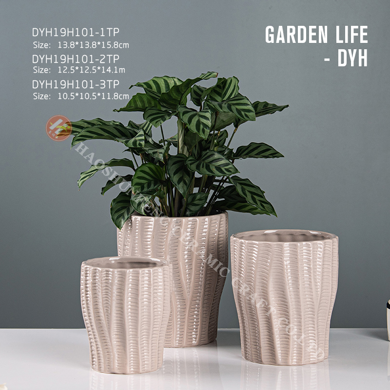 Simple fashion exquisite ceramic garden flower pot vase