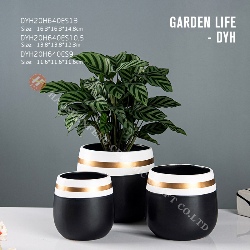 Elegant simple fashion Christmas garden indoor outdoor ceramic flower pot